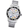 NAUTICA Herren Multifunktionsuhr NST 07 Flags White/Steel UNA14630G