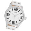 Oozoo Unisex Armbanduhr Timepieces Analog Leder wei UOC1000A