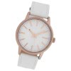 Oozoo Damen Armbanduhr Timepieces Analog Leder wei UOC10015