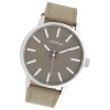 Oozoo Damen Armbanduhr Timepieces Analog Leder taupe hellbraun UOC10032