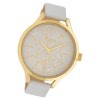 Oozoo Damen Armbanduhr Timepieces C10085 Quarzwerk Leder wei UOC10085