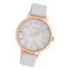 Oozoo Damen Armbanduhr Timepieces C10110 Analog Leder wei UOC10110