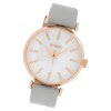 Oozoo Damen Armbanduhr Timepieces C10143 Quarz Leder hellgrau UOC10143
