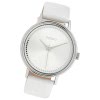 Oozoo Damen Armbanduhr Timepieces Analog Leder wei UOC10149