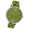Oozoo Damen Armbanduhr Timepieces Analog Leder grn schwarz UOC10197