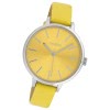 Oozoo Damen Armbanduhr Timepieces Analog Leder gelb UOC10256