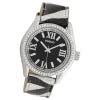 Oozoo Damen Armbanduhr Timepieces Analog Leder schwarz wei UOC10268