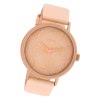 Oozoo Damen Armbanduhr Timepieces C10390 Quarzwerk Leder rosa UOC10390