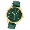 Oozoo Damen Armbanduhr Timepieces Analog Leder grn dunkelgrn UOC10432