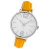 Oozoo Damen Armbanduhr Timepieces Analog Leder gelb UOC10455