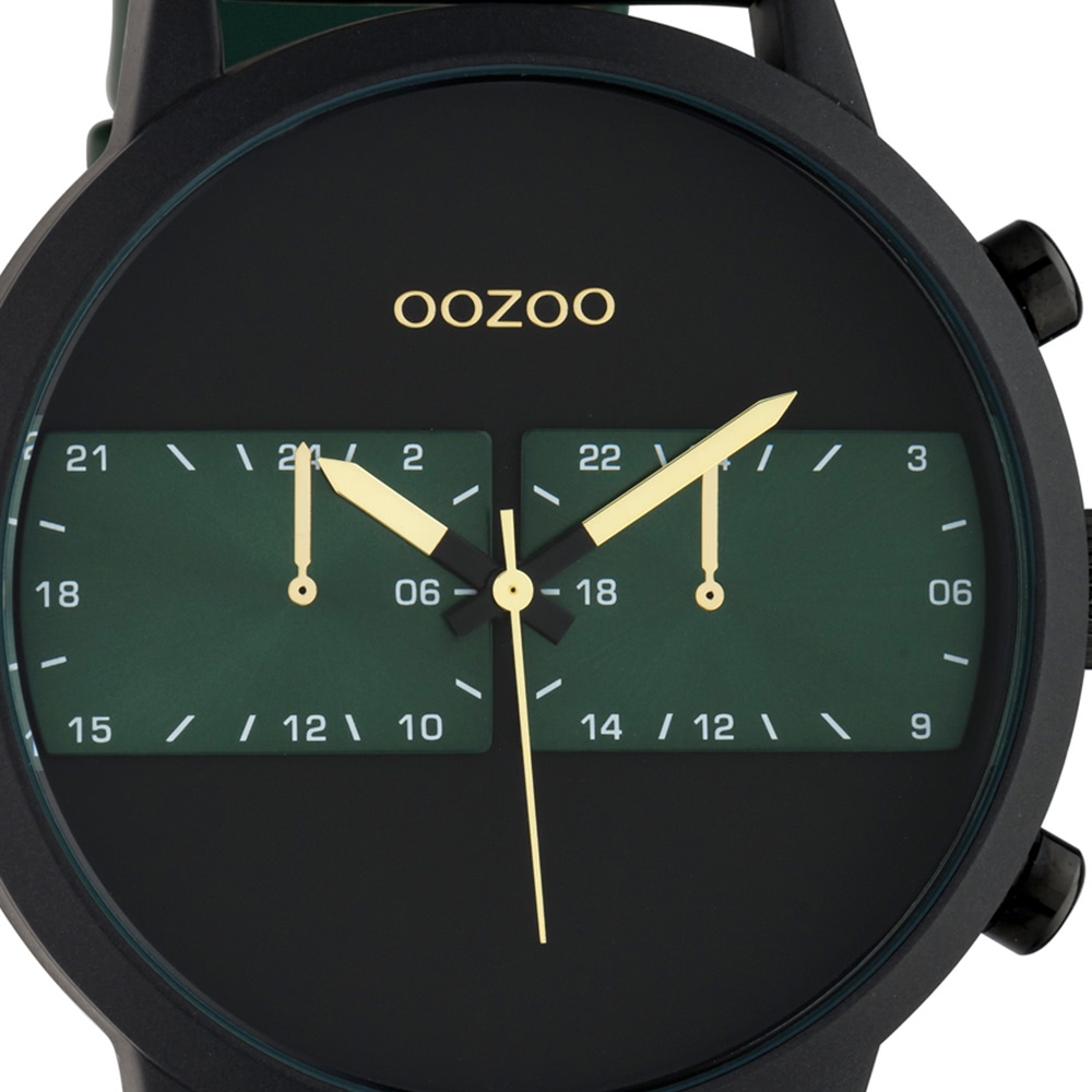 Oozoo Leather Men's Watch C10517 Analog Quartz Watch Bracelet Green  Timepieces UOC10517 4251653529370 | eBay