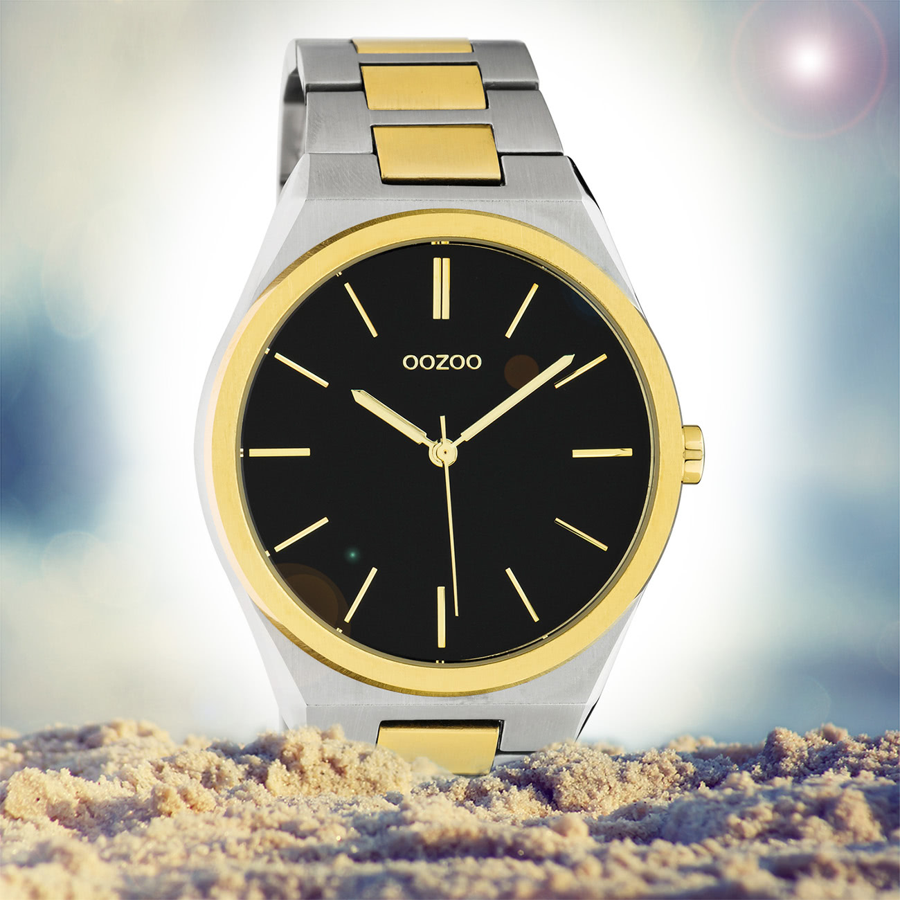 PicClick DE C10522 - EDELSTAHL Timepieces silber OOZOO UHR Quarzuhr 79,95 EUR gold Armband UOC10522