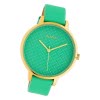 Oozoo Damen Armbanduhr Timepieces C10593 Analog Leder mintgrn UOC10593