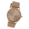 Oozoo Damen Armbanduhr Timepieces C10716 Analog Leder pinkgrau UOC10716