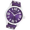 Oozoo Damen Armbanduhr Timepieces Analog Leder lila UOC1080A