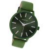 Oozoo Damen Armbanduhr Vintage Analog Leder dunkelgrn UOC10873