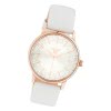 Oozoo Damen Armbanduhr Timepieces C10930 Analog Leder wei UOC10930