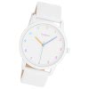 Oozoo Damen Armbanduhr Timepieces Analog Leder wei UOC11059