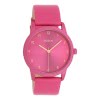 Oozoo Damen Armbanduhr Timepieces Analog Leder pink UOC11080