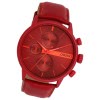 Oozoo Herren Armbanduhr Timepieces Analog Leder rot UOC11226