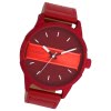 Oozoo Herren Armbanduhr Timepieces Analog Leder rot UOC11231