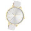 Oozoo Damen Armbanduhr Timepieces Analog Leder hellgrau UOC11290