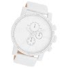 Oozoo Herren Armbanduhr Timepieces Analog Leder wei UOC11310