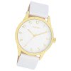 Oozoo Damen Armbanduhr Timepieces Analog Leder wei UOC11325