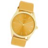 Oozoo Damen Armbanduhr Timepieces Analog Leder gelb UOC11332