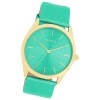 Oozoo Damen Armbanduhr Timepieces Analog Leder aquagrn UOC11339
