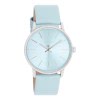 Oozoo Damen Armbanduhr Timepieces Analog Leder hellblau UOC11369