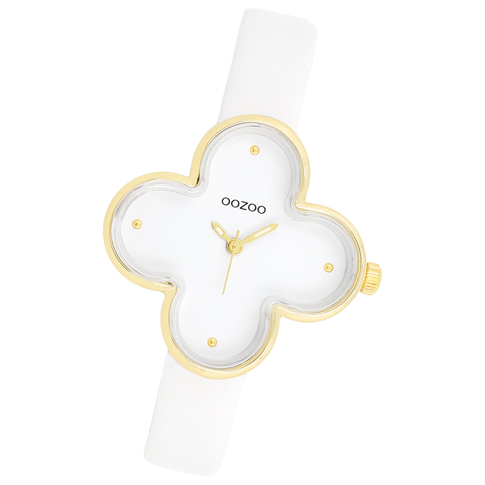 Oozoo Damen Armbanduhr Timepieces Analog Lederband weiß UOC11520