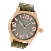 Oozoo Damen Armbanduhr Timepieces C1153 46mm Quarz Leder olivgrn UOC1153