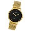 Oozoo Damen Armbanduhr Ultra Slim C20055 Analog Edelstahl gold UOC20055
