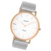 Oozoo Damen Armbanduhr Vintage Series Analog Metall silber UOC20070