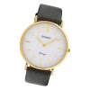 Oozoo Damen Armbanduhr Ultra Slim C20077 Analog Leder silber UOC20077