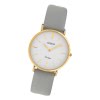 Oozoo Damen Armbanduhr Ultra Slim C20087 Analog Leder grau UOC20087