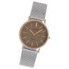 Oozoo Damen Armbanduhr Vintage Series Analog Metall silber UOC20096