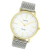 Oozoo Damen Armbanduhr Vintage Series Analog Metall silber UOC20118