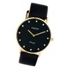 Oozoo Unisex Armbanduhr Vintage Series C20248 Analog Leder schwarz UOC20248