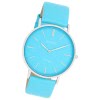 Oozoo Damen Armbanduhr Vintage Analog Leder blau UOC20322