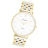 Oozoo Damen Armbanduhr OOZOO Vintage Analog Metallband silber gold UOC20402