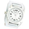 Oozoo Herren Armbanduhr Timepieces Analog Leder wei UOC2581A