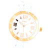 Oozoo Unisex Armbanduhr Vintage Series Analog Silikon wei UOC4161A