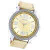 Oozoo Unisex Armbanduhr Vintage Series Analog Leder beige hellbraun UOC4318A