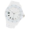 Oozoo Unisex Armbanduhr Vintage Series Analog Silikon wei UOC4336A