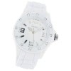 Oozoo Unisex Armbanduhr Vintage Series Analog Silikon wei UOC4356A
