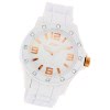 Oozoo Unisex Armbanduhr Vintage Series Analog Silikon wei UOC4357A