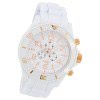 Oozoo Unisex Armbanduhr Vintage Series Analog Silikon wei UOC4831A