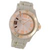 Oozoo Damen Armbanduhr Timepieces Analog Silikon beige UOC5060A